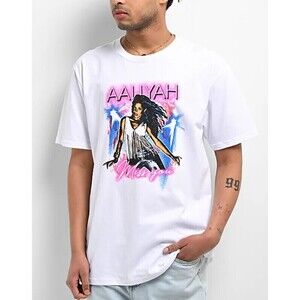 Aaliyah Miss You White T-shirt